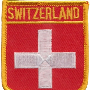 Switzerland Flag Embroidered Patch