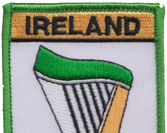 Ireland Harp Embroidered Patch