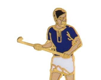 Field Hockey Man Pin Badge