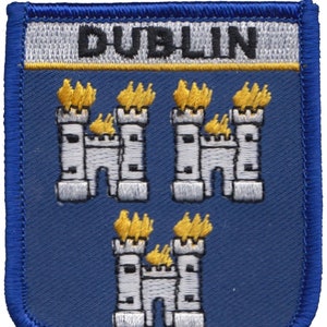 Dublin Ireland Shield Embroidered Patch