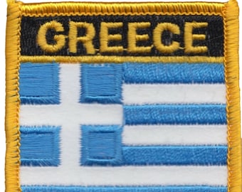 Greece Flag Embroidered Patch