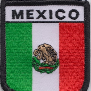 Mexico Flag Embroidered Patch
