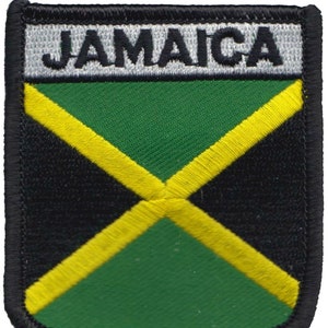 Jamaica Flag Embroidered Patch