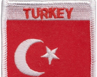 Turkey Flag Embroidered Patch