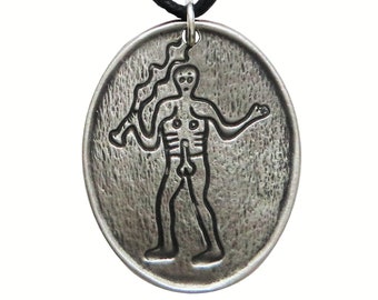 Cerne Abbas Giant Pewter Pendant - Hand Made in The United Kingdom
