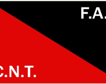 CNT FAI Anarchy Spain Trade Unionist 5&#39;x3&#39; Flag
