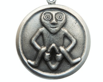 Sheela na Gig Pewter Pendant Necklace - Hand Made in The United Kingdom
