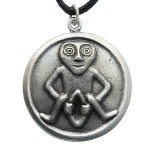 Sheela na Gig Pewter Pendant Necklace - Hand Made in The United Kingdom
