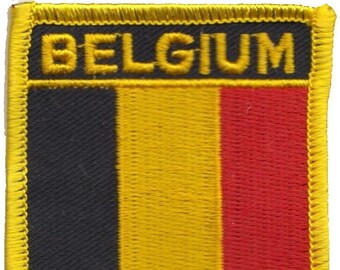 Belgium Flag Embroidered Patch