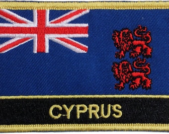 Cyprus 1922 - 1960 Flag Rectangular Embroidered Patch