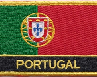 Toppa Ricamata Bandiera Del Portogallo 7,2x4,8 Cm - Termoadesiva O Da Cucire Per Calcio - 4