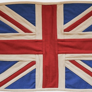 United Kingdom Marine Jack Fully Sewn Cotton Flag - 49cm x 33cm - 2 Eyelets