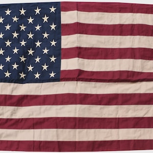 United States of America USA Fully Sewn Hanging Cotton Flag - 150cm x 100cm - 6 Eyelets