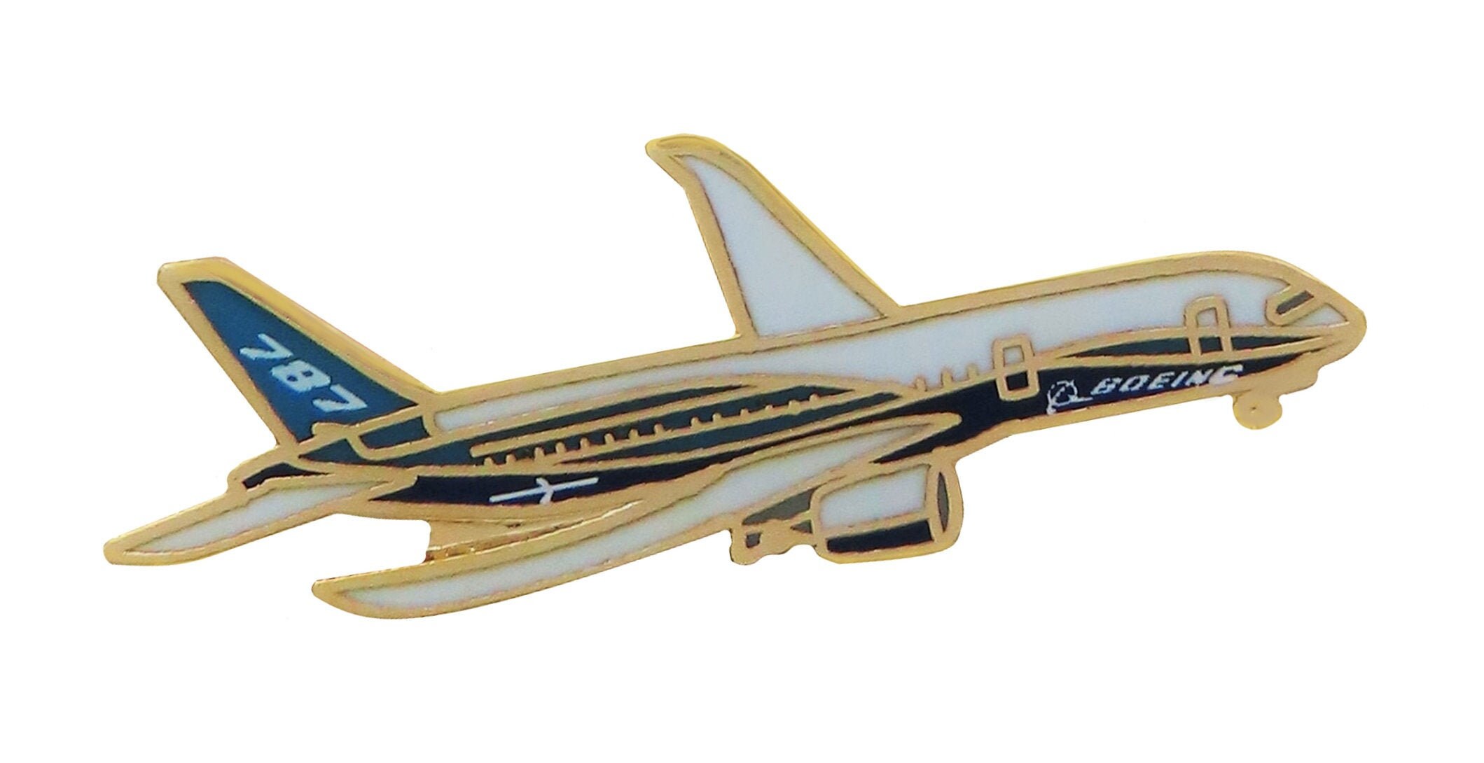 Boeing 787 Dreamliner Aircraft Pin Badge