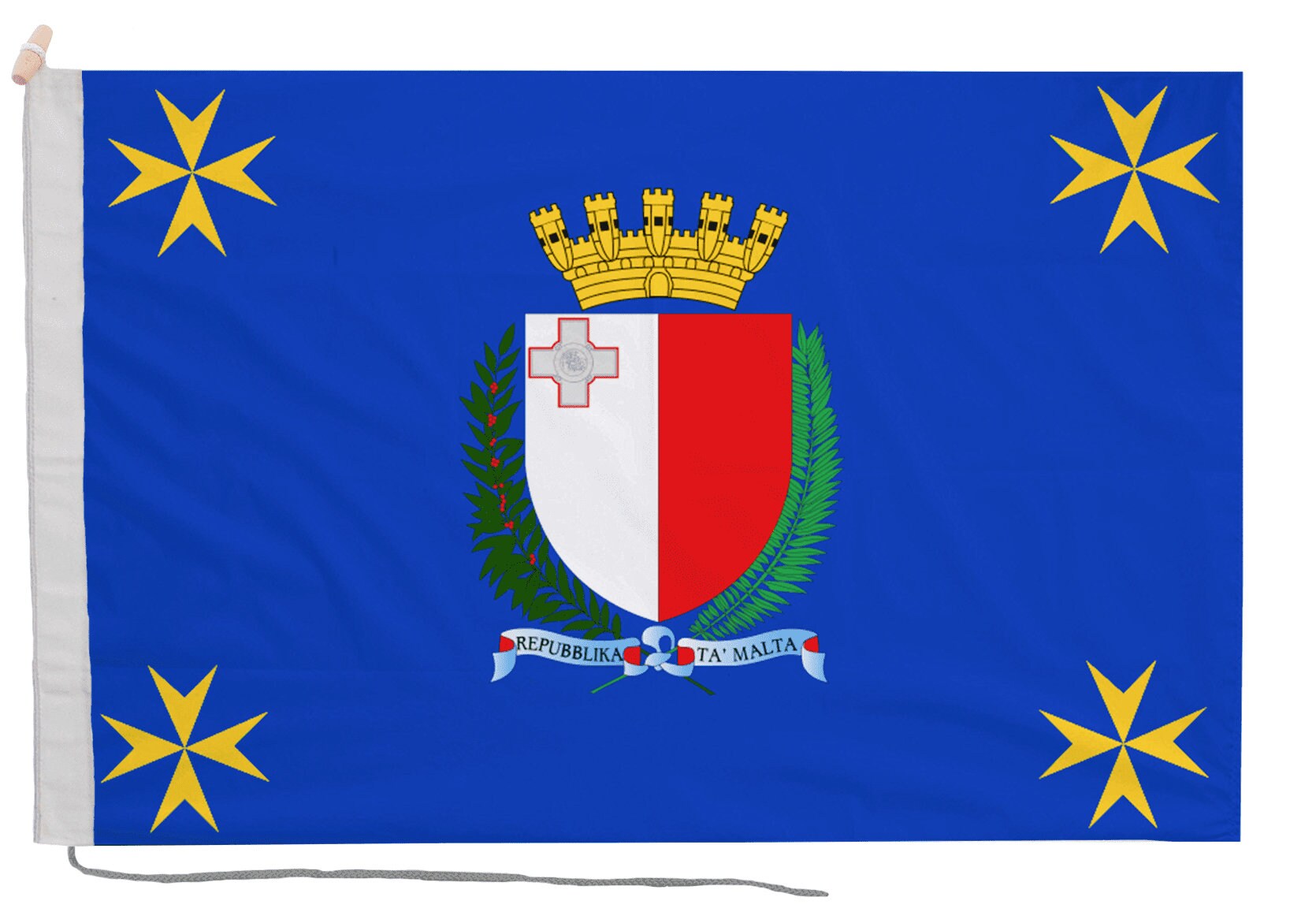 Football Fanion Wimpel Pennant Malta Malte Federation