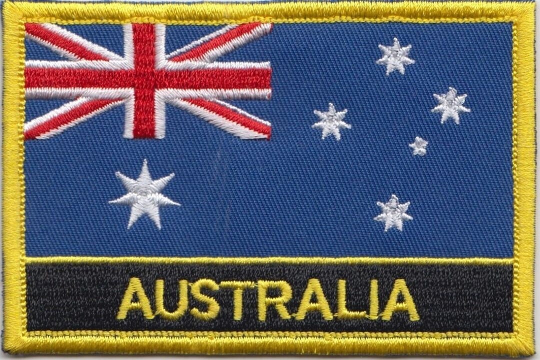 Australia Flag Rectangular Embroidered Patch - Etsy Australia