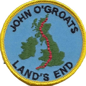 John O'Groats to Land's End Embroidered Patch