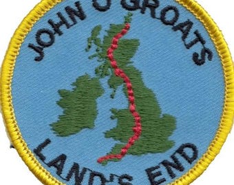 John O'Groats to Land's End Embroidered Patch