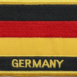 Germany Federal Flag Rectangular Embroidered Patch