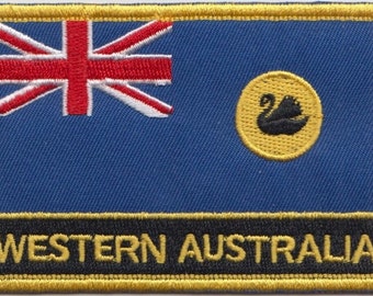 Western Australia Flag Rectangular Embroidered Patch