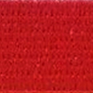 May include: A solid red fabric swatch. The fabric has a slightly textured surface.