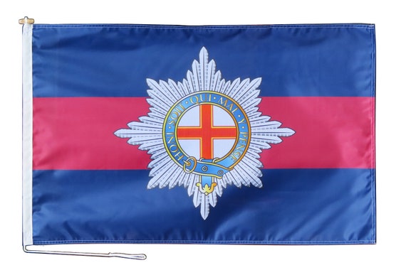 HM BRITISH ARMY エンブレム プレート British Army Flag - Coldstream Guards - Hand Made in the UK