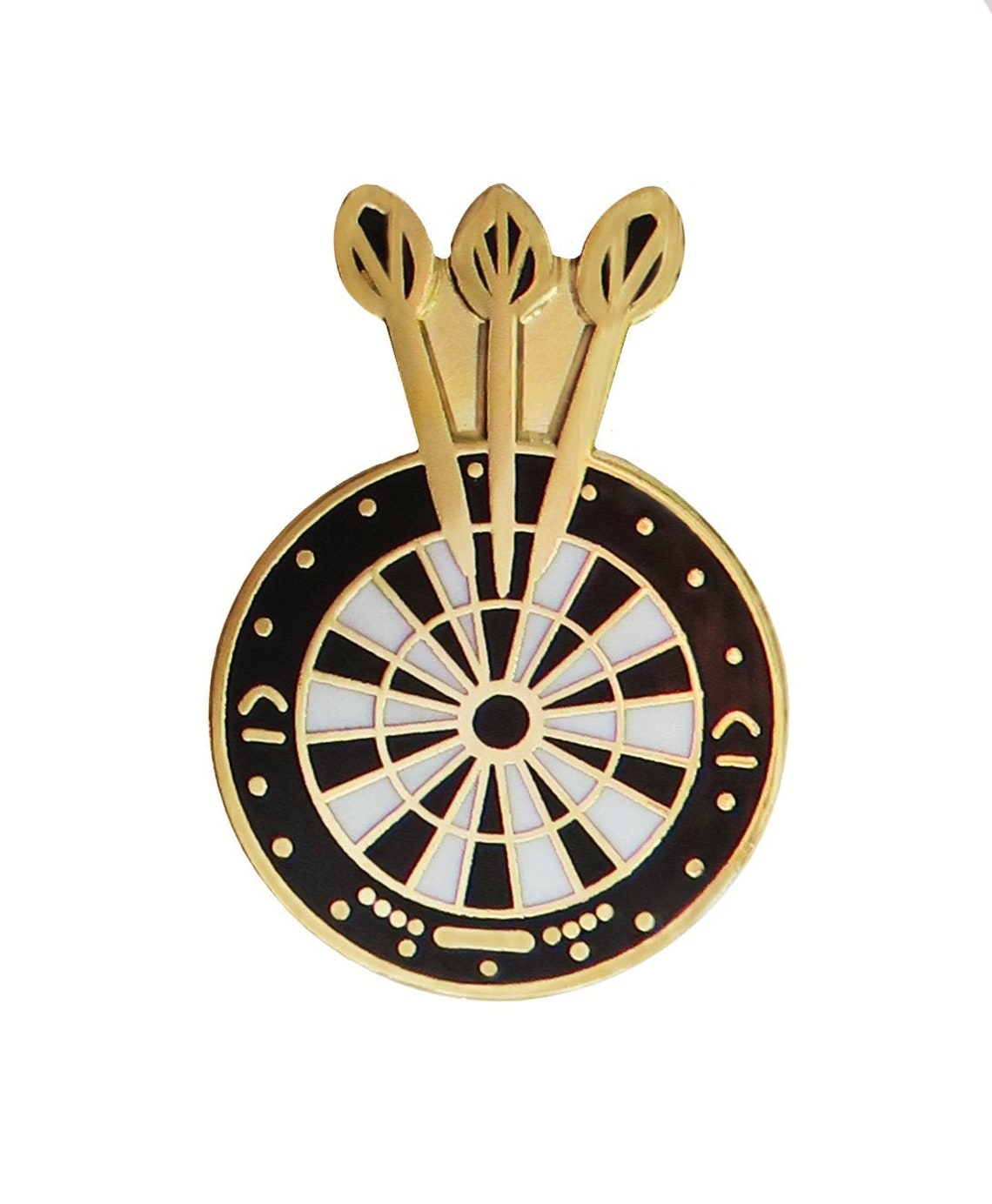 Darts & Dartboard Pin Badge Etsy