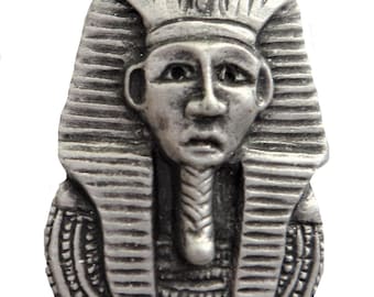 Tutankhamun Egyptian Pharoh Pewter Pin Badge - Hand Made in The United Kingdom