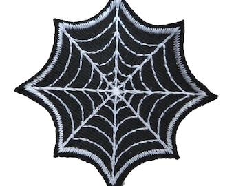 Spider's Web Embroidered Patch