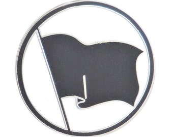 Anarchy Black Flag Pin Badge