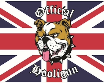 British Bulldog Union Jack 5'x3' Flag