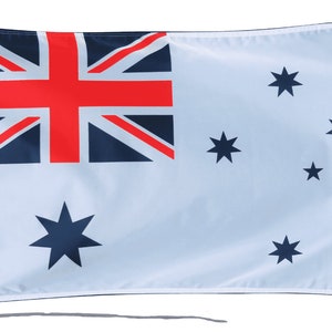 Australia Naval Ensign Flag with Eyelets or Rope and Toggle - Hand Made in the UK