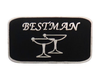 Best Man Wedding Pin Badge