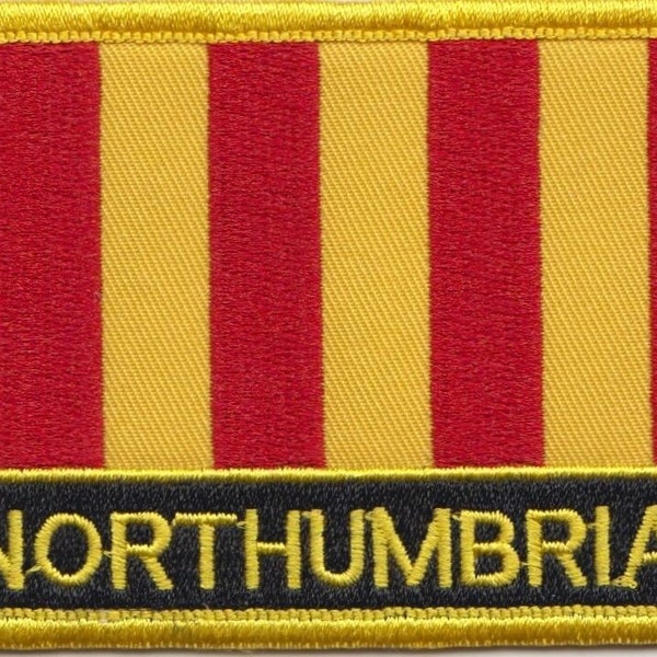 Kingdom of Northumbria Flag Rectangular Embroidered Patch