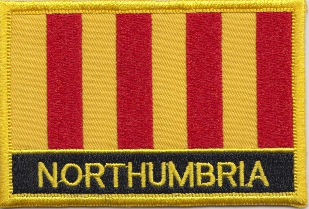 Northumberland FLAG PATCH BADGE IRON ON EMBROIDERED BACKPACK UK BRITISH - Foto 2