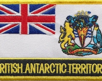 British Antarctic Territory Flag Rectangular Embroidered Patch