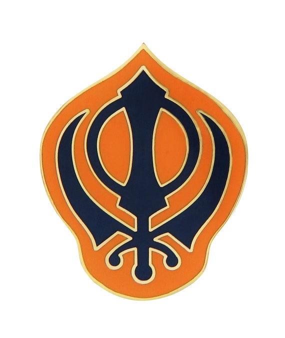 Khanda Sikh Symbol Pin Badge Etsy