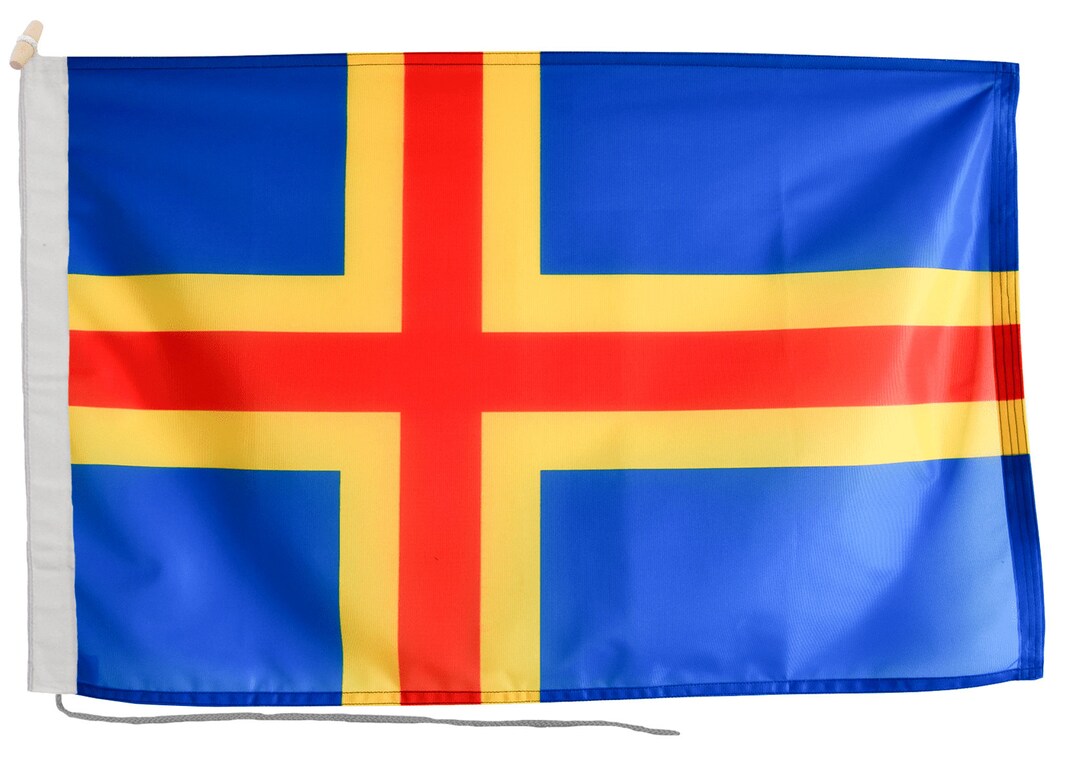 Aland Flag With Eyelets or Rope and Toggle - Hand Made in the UK - Etsy