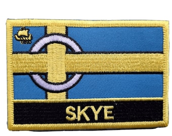 Isle of Skye Flag Rectangular Embroidered Patch