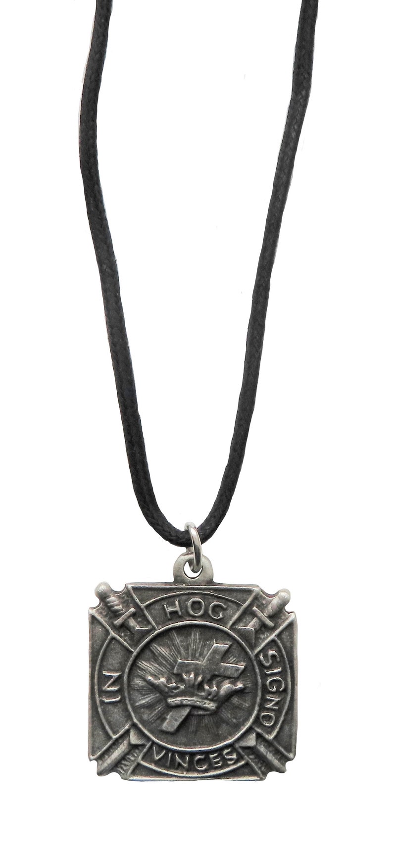 Cross & Crown Masonic York Rite Emblem Pewter Pendant Hand | Etsy