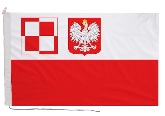 Buy Poland Air Force Ensign Flag With Eyelets or Rope and Toggle