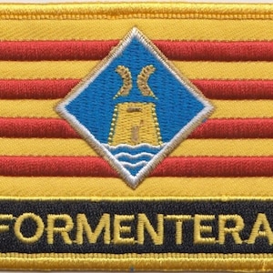 Formentera Flag Rectangular Embroidered Patch