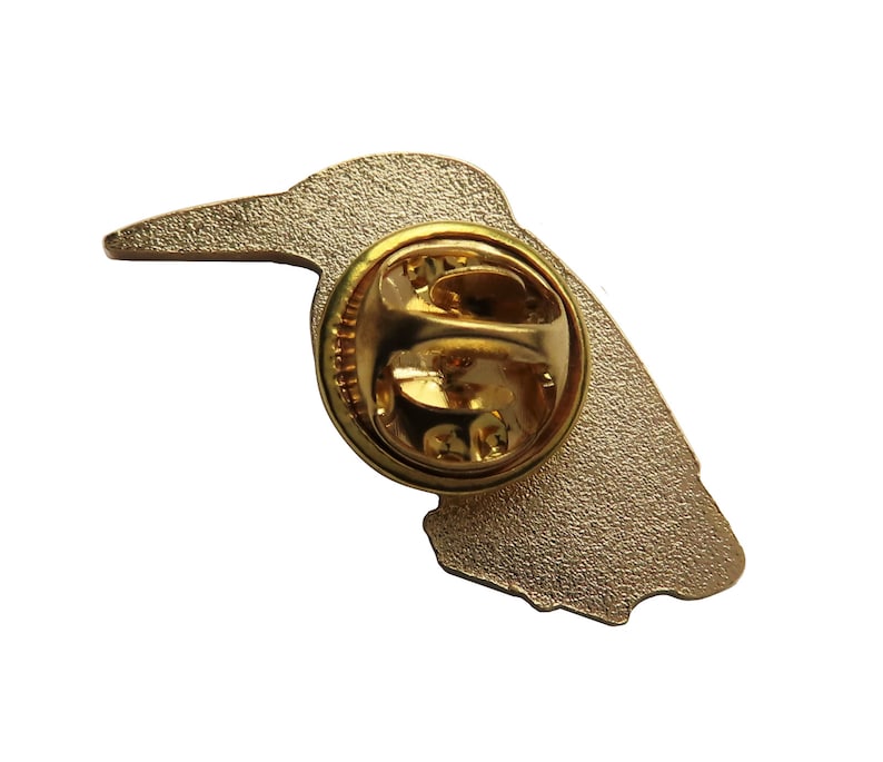 Czech Republic Kingfisher National Bird Pin Badge image 2