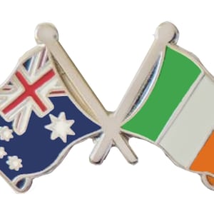 Australia and Ireland Flag Friendship Pin Badge