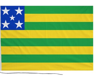 Goias Flag with Eyelets or Rope and Toggle - Hand Made in the UK