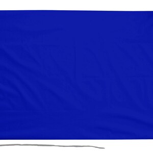 Plain Blue Flag with Eyelets or Rope and Toggle - Hand Made in the UK