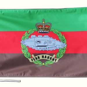 British Army Flag - Royal Tank Regiment - Hand Made in the UK - Various Sizes