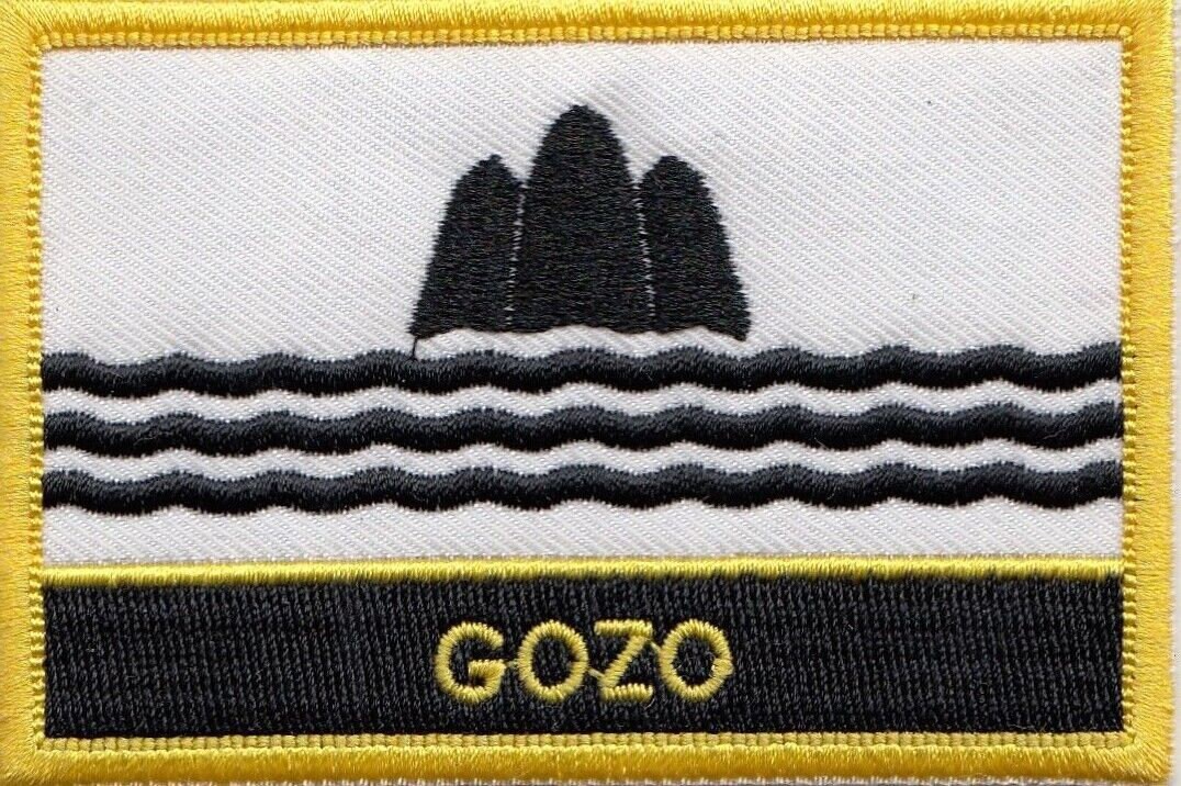 Gozo Flag Rectangular Embroidered Patch