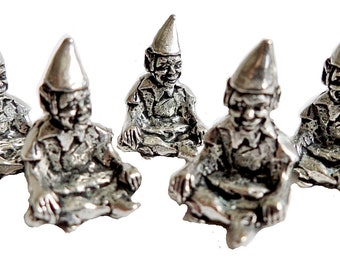 Army of Cornish Pixies Solid Pewter Ornament - Hand Made in Cornwall