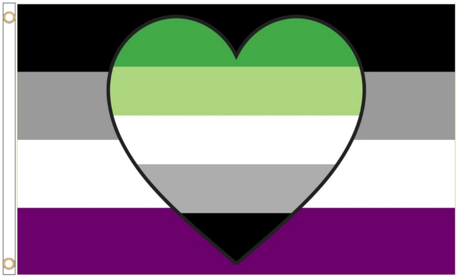 Lgbtq Pride Flag Aromantic Asexual Aro Ace Pride Etsy
